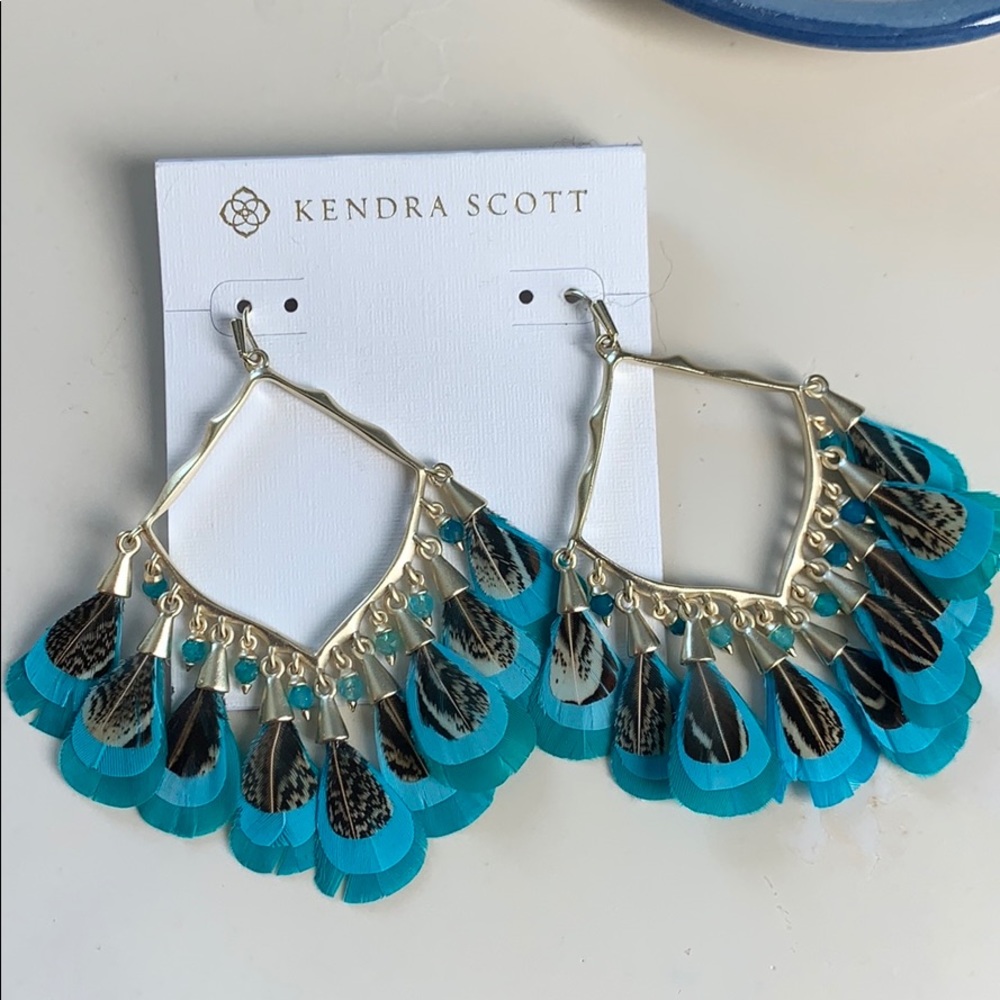 Kendra Scott feather earrings